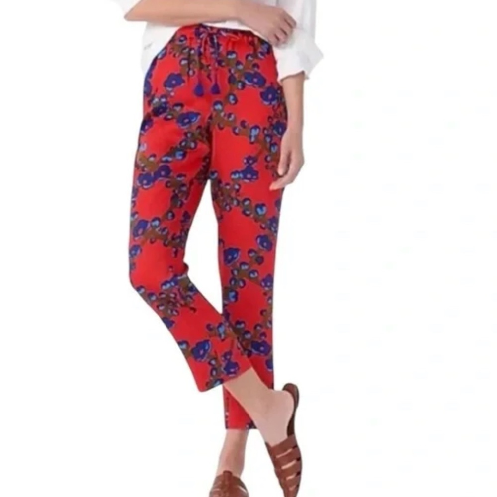 EUC, 6, J Crew Lattice Floral Pants